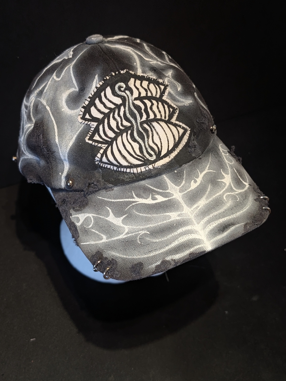Cyber Eye Upcycled Hat - Picture 3 of 3